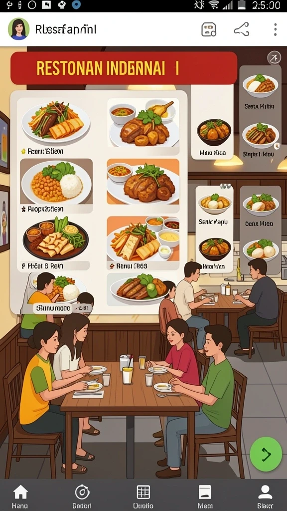 Tampilan antarmuka yang sederhana dan menarik.