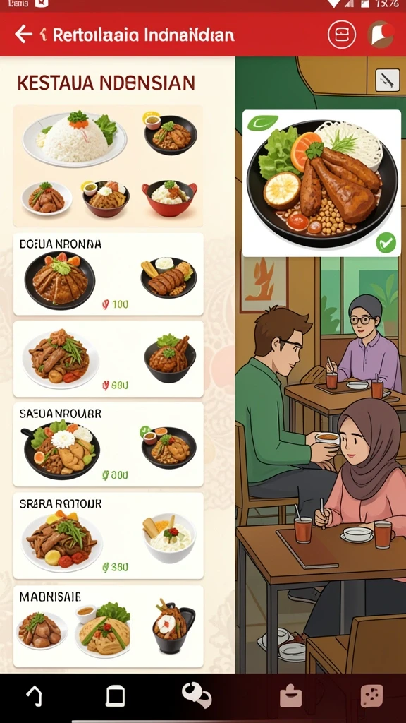 Tampilan awal yang menarik dan intuitif.