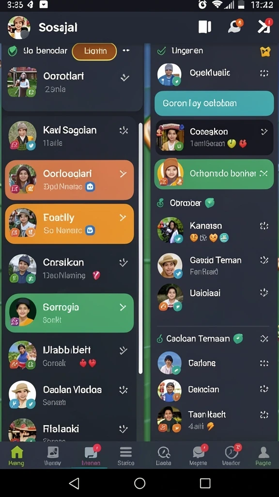 Tampilan antarmuka yang menarik dan user-friendly.