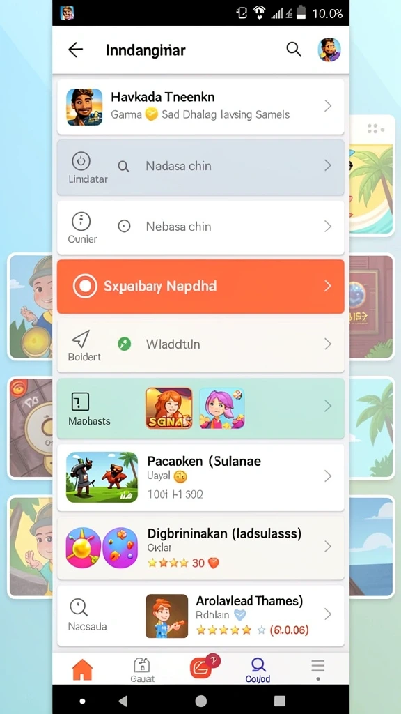 Ilustrasi karakter utama dalam AFK77 yang beraksi.