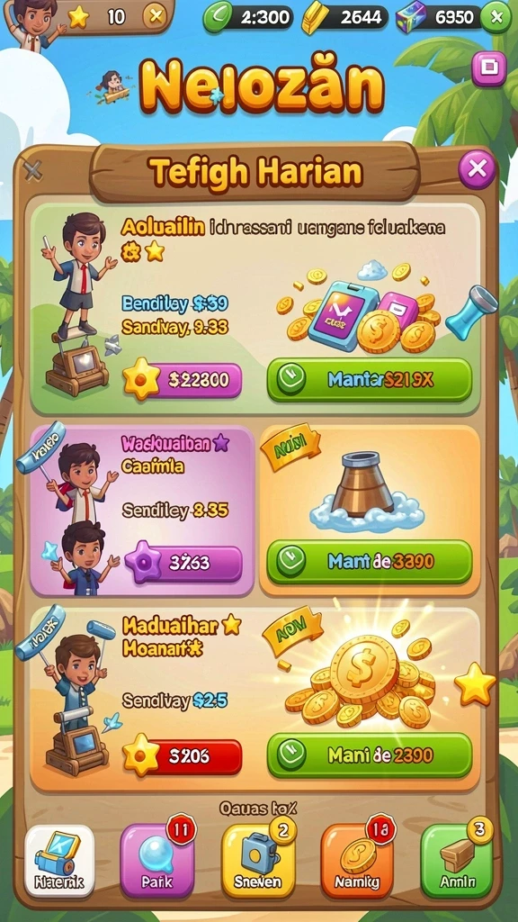 Tampilan gameplay yang menunjukkan aksi seru dalam petualangan.