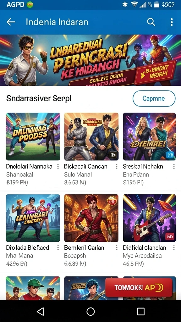Tangkapan layar karakter dengan senjata canggih siap bertempur.