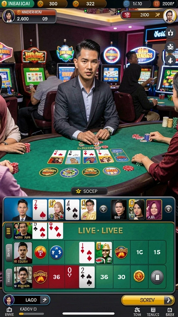 Tangkapan layar saat bermain bingo online