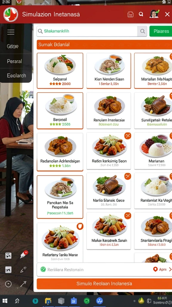 Tampilan antarmuka yang intuitif dan menarik.