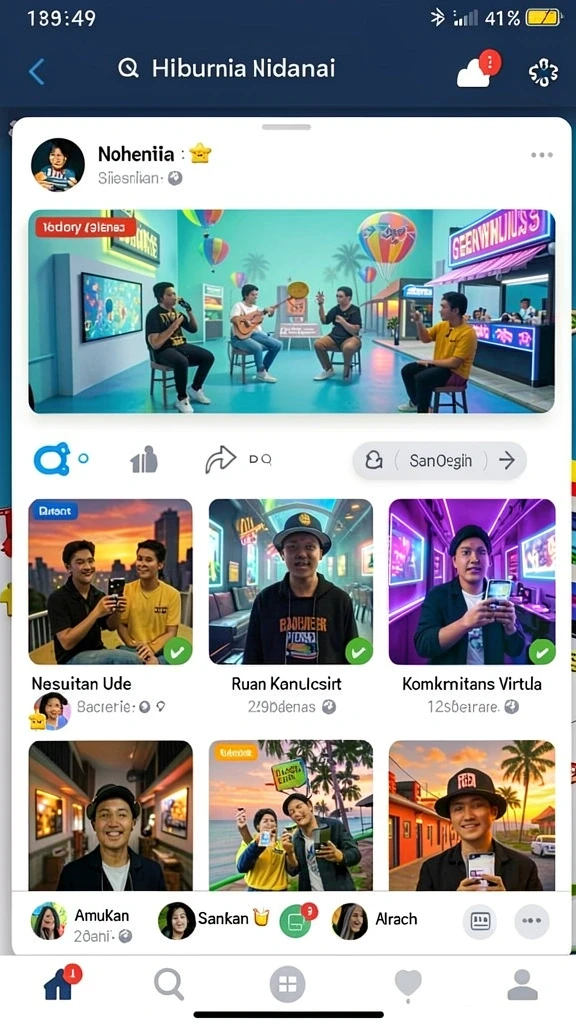 Tampilan antarmuka yang menarik dan modern.