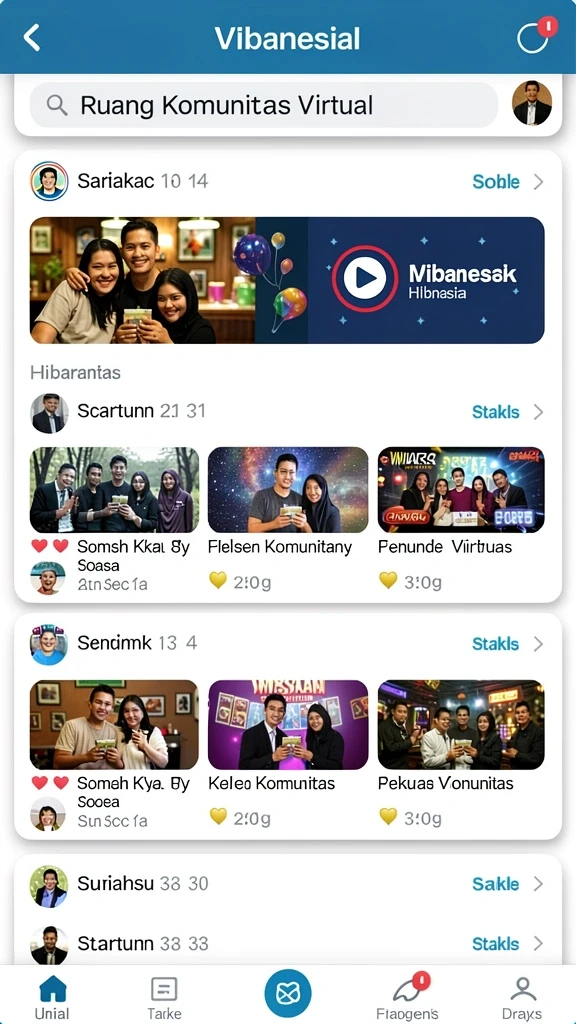Beragam tema permainan yang menyenangkan.