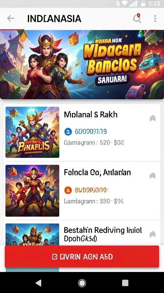 Tampilan utama CIPIT88 yang menarik dan mudah dinavigasi.