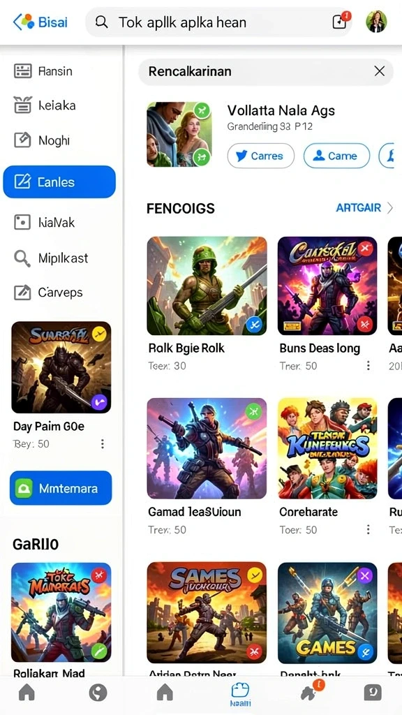 Fitur sosial untuk terhubung dengan pemain lain.