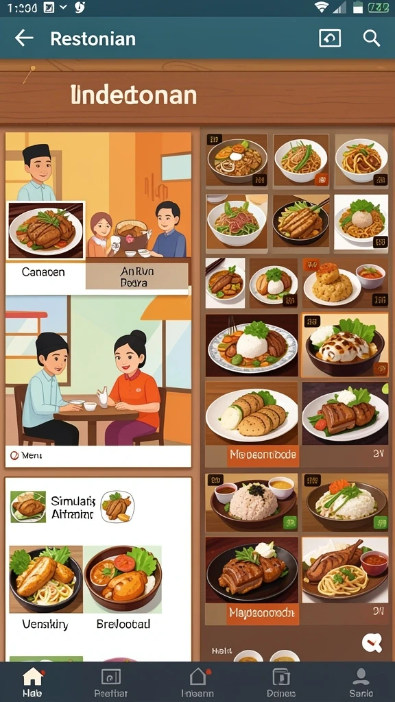 Tampilan antarmuka yang menarik dan user-friendly.
