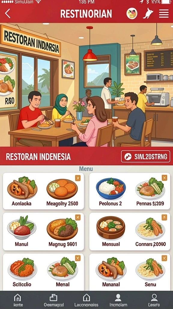 Tampilan antarmuka yang intuitif dan menarik.