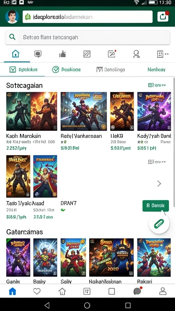 Tampilan antarmuka yang menarik dan user-friendly.