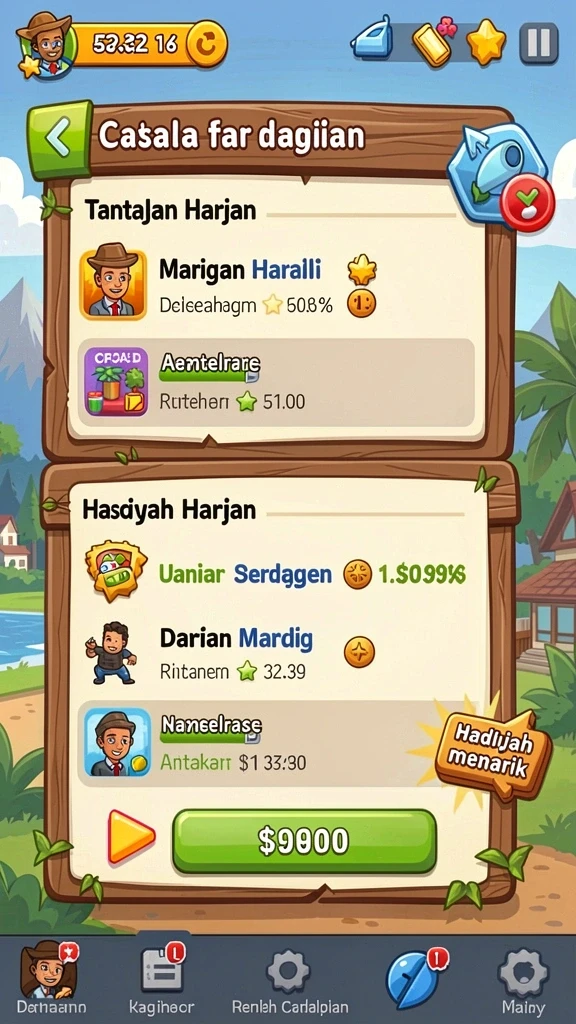 Pemandangan game yang menakutkan dan penuh ketegangan.