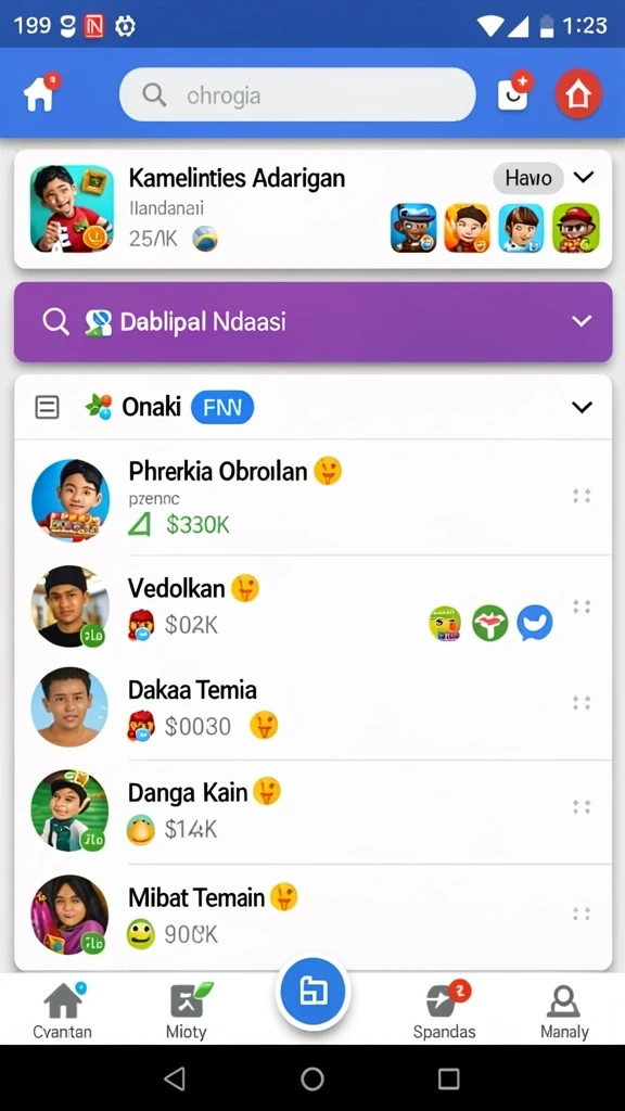 Level permainan yang menantang dan bervariasi.