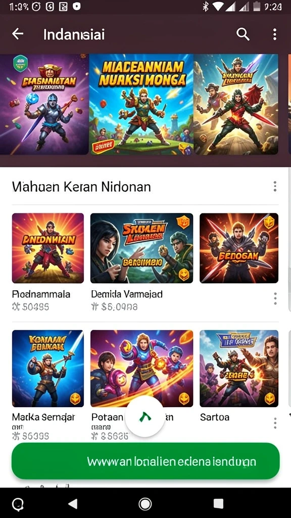 Tampilan awal yang menarik dan interaktif.