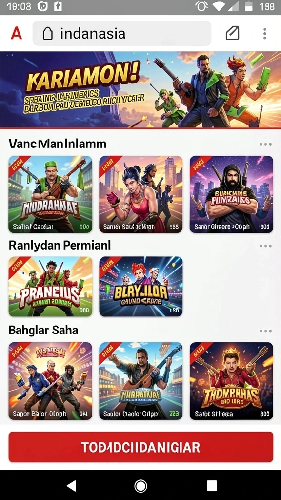 Tampilan antarmuka yang user-friendly untuk navigasi.