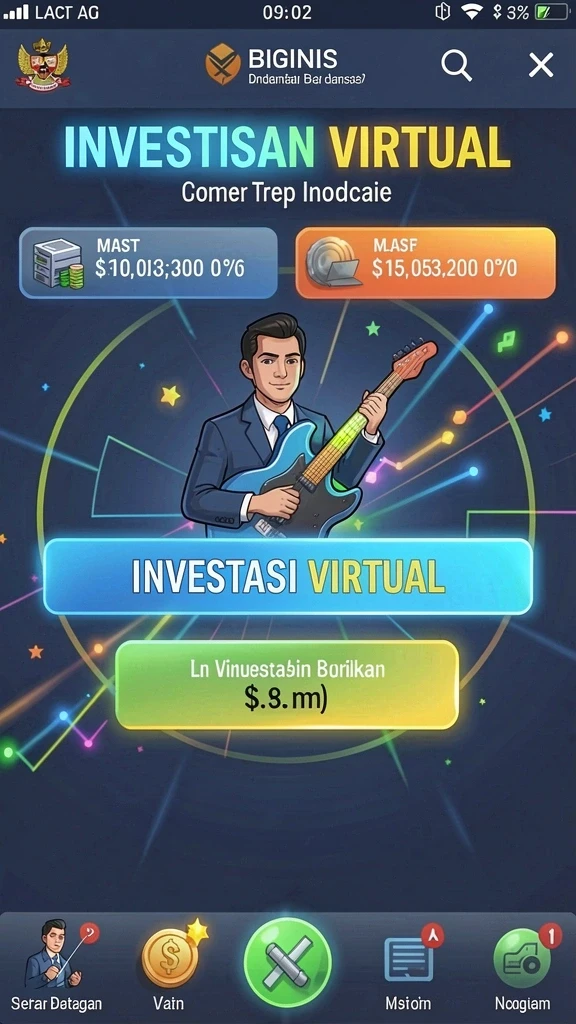 Fitur karakter yang dapat disesuaikan dengan pilihan pengguna.