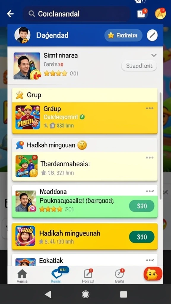 Interaksi sosial dengan pemain lain yang seru.