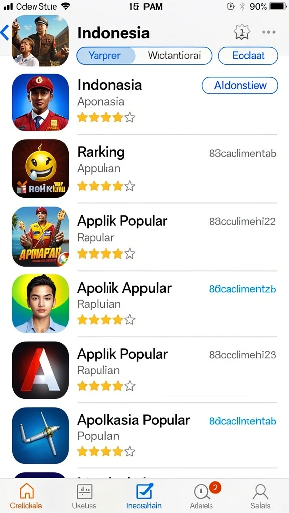 Screenshot hadiah yang bisa didapatkan setelah permainan.
