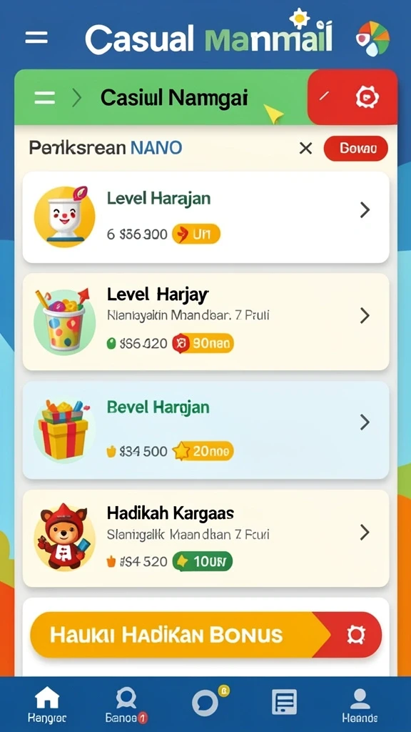 Level menantang yang bikin adrenalin meningkat.