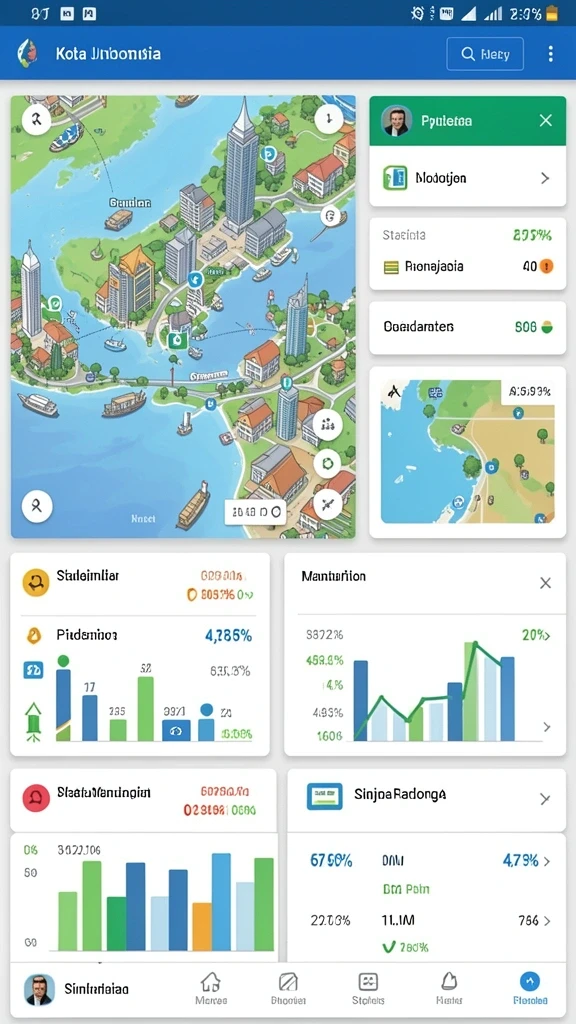 Tampilan awal aplikasi yang menawan dan informatif.