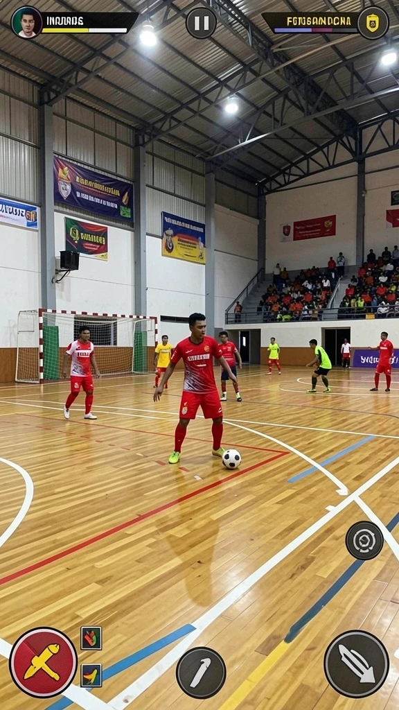 Screenshot menunjukkan aksi pertarungan epik dalam game.