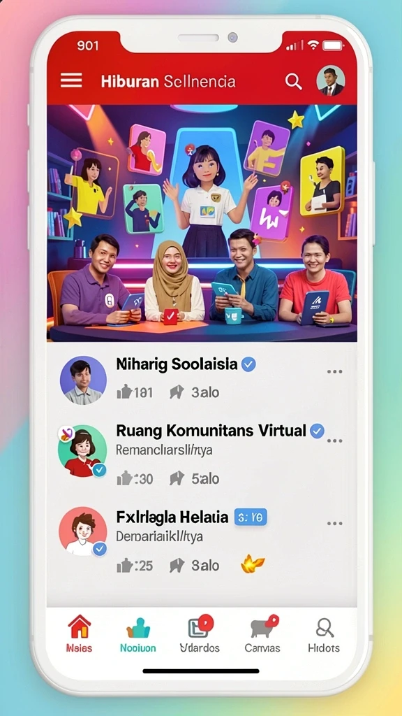 Tampilan awal permainan yang menarik.
