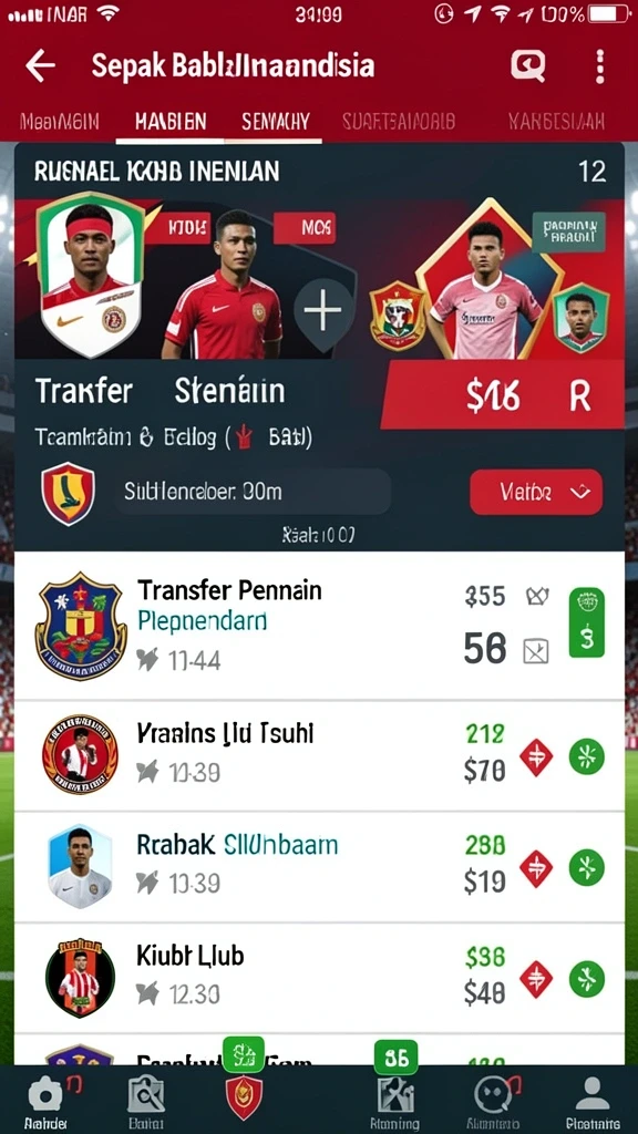Tampilan antarmuka permainan yang ramah pengguna.