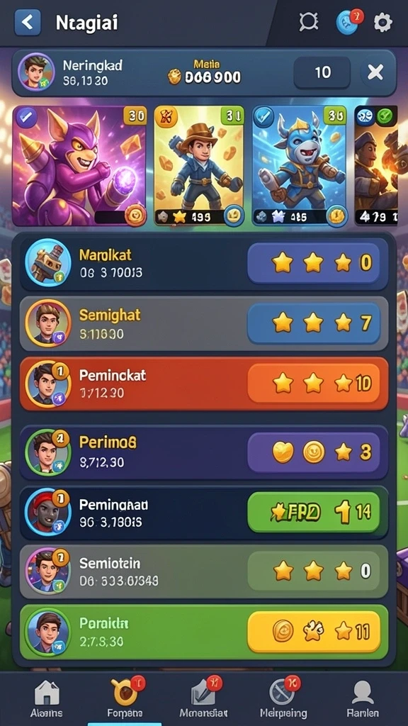 Screenshot menunjukkan pertempuran epik melawan monster besar.