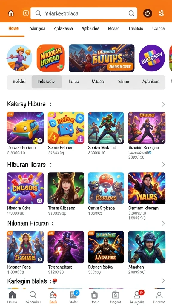 Tampilan level permainan yang penuh warna dan detail.